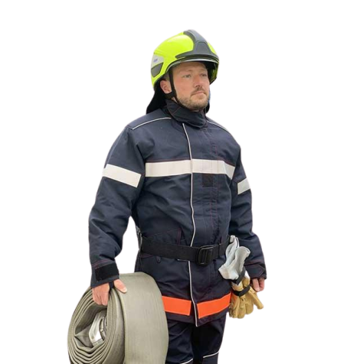 VESTE D'INTERVENTION GAMMA BLEUE BANDE GRISE ET ORANGE