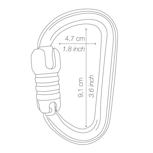 MOUSQUETON PETZL BM'D TRIACT-LOCK U