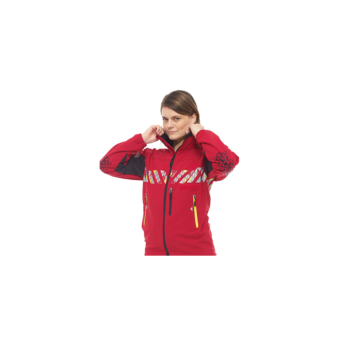 VESTE SOFTSHELL ARK COURANT ROUGE