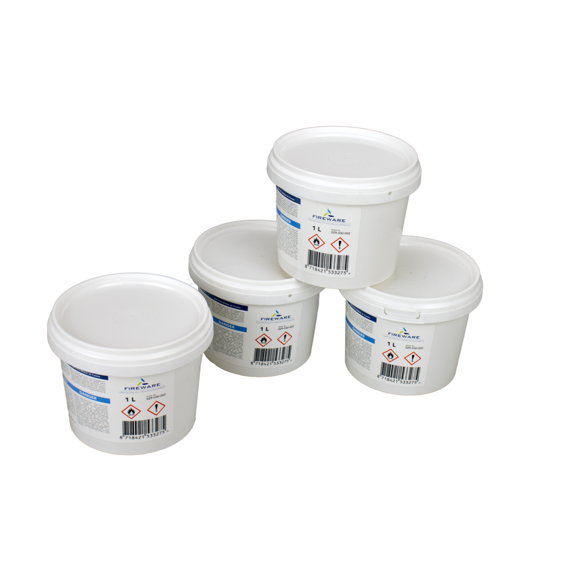 GEL INFLAMMABLE EMISSION FUMEE REDUITE / 4 X 1 L