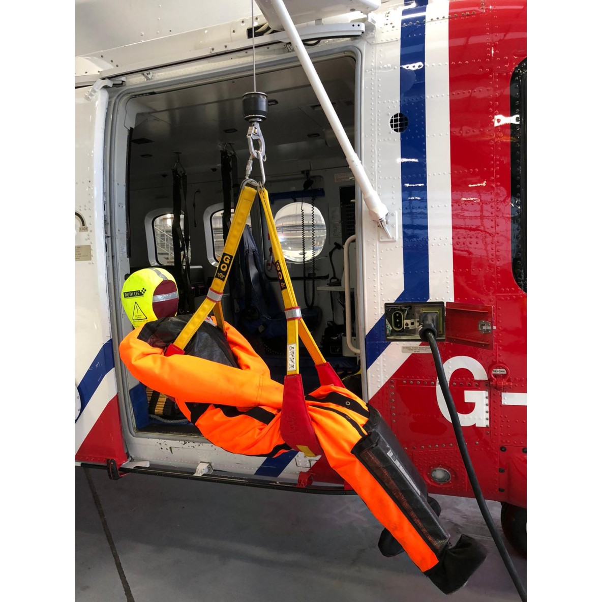 MANNEQUIN D'ENTRAINEMENT AU SAUVETAGE AQUATIQUE HELITREUILLABLE