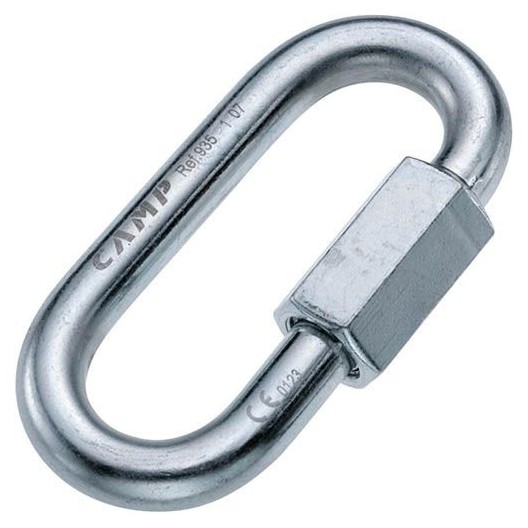 MAILLON RAPIDE OVALE ACIER ZINGUE 10 MM A VIS