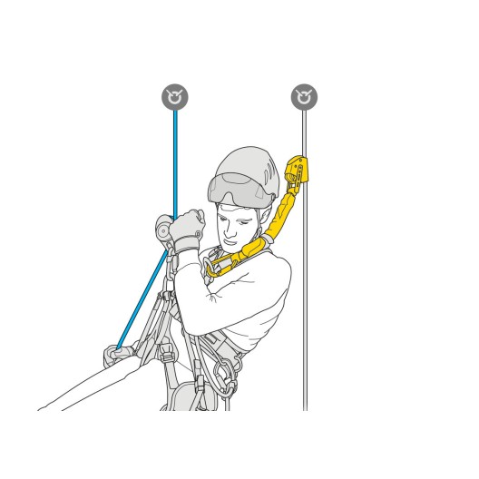 LONGE PETZL ASAP'SORBER AXESS 40 CM