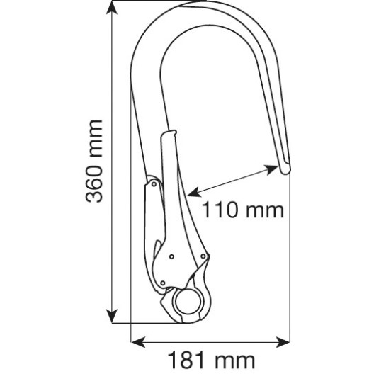 CONNECTEUR MGO ALUMINIUM HOOK 60/110