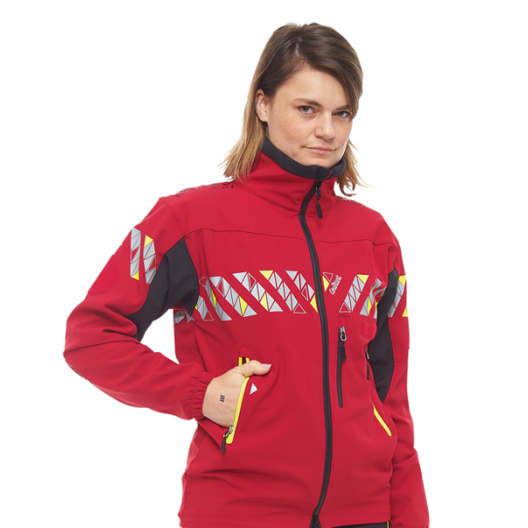 VESTE SOFTSHELL ARK COURANT ROUGE