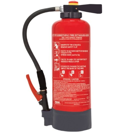 EXTINCTEUR POUDRE 6 KG 34A 183BC PRESSION AUXILIAIRE CE NF EN3-7