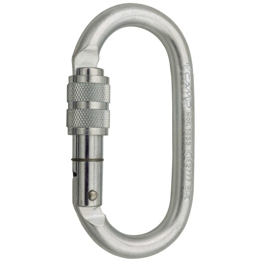 MOUSQUETON ACIER CAMP OVAL PRO LOCK ACIER A VIS
