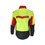 VESTE DE TRAVAIL SOFTSHELL ROUGE / JAUNE