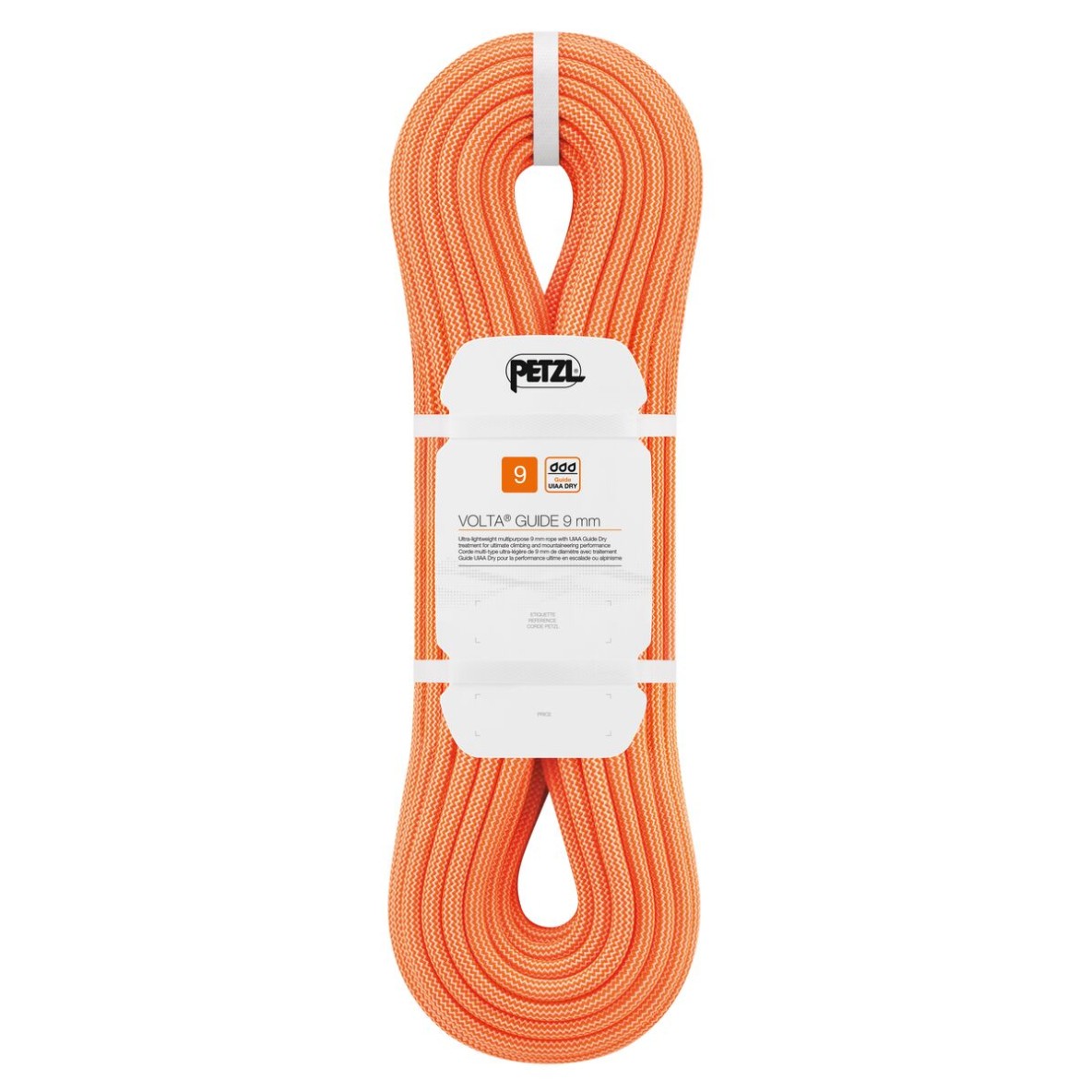 CORDE PETZL VOLTA GUIDE ORANGE 9 MM