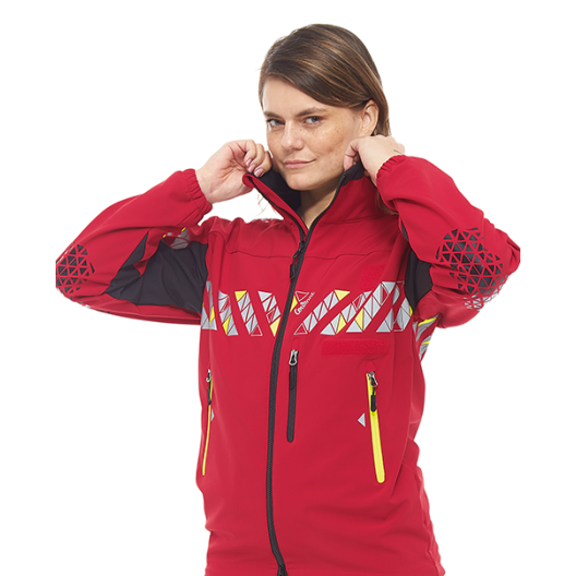 VESTE SOFTSHELL ARK COURANT ROUGE