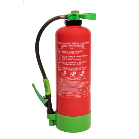 EXTINCTEUR EAU ADDIT. 9 L. 27A 233B 40F PRESSION AUXILIAIRE CE NF EN3-7