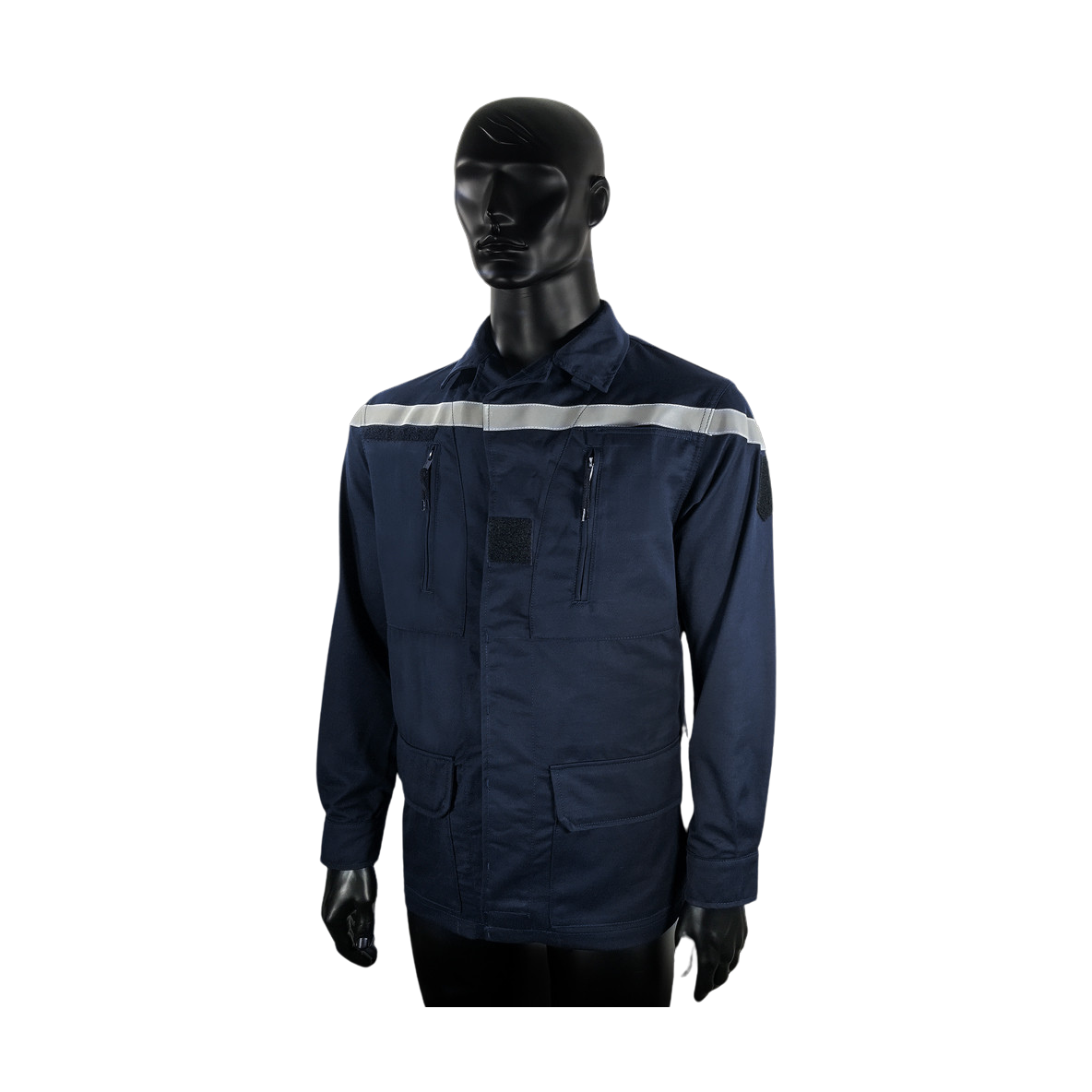 VESTE SP F1 ARAMIDE VISCOSE MARINE AVEC BANDE RETRO MARINE