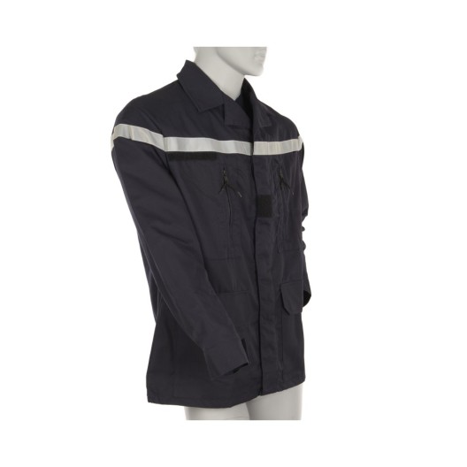 VESTE SP F1 ARAMIDE VISCOSE MARINE AVEC BANDE RETRO MARINE