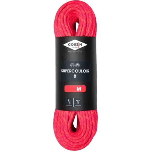 CORDE D'ALPINISME SUPERCOULOIR 8.0MM COUSIN