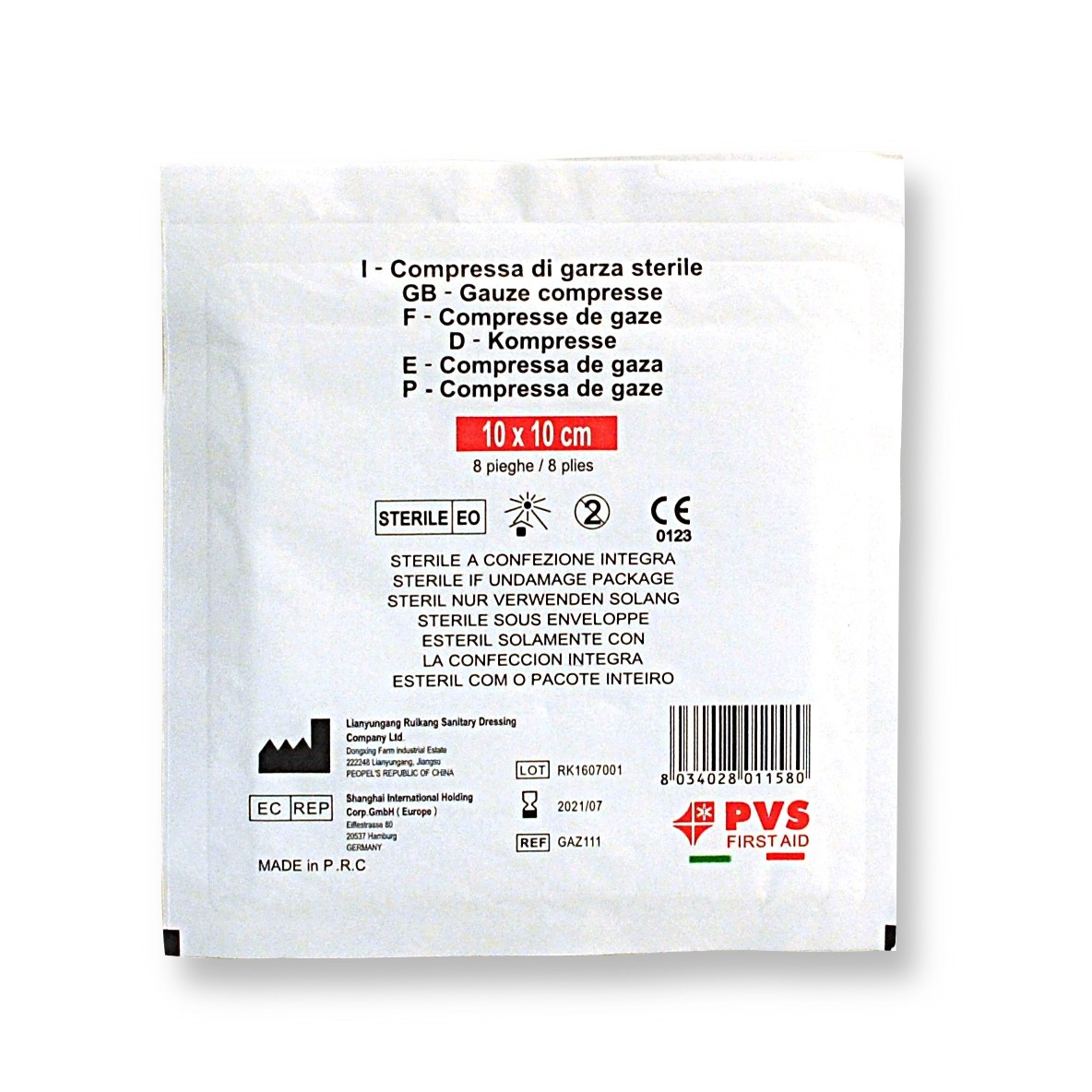 COMPRESSES DE GAZE STERILES