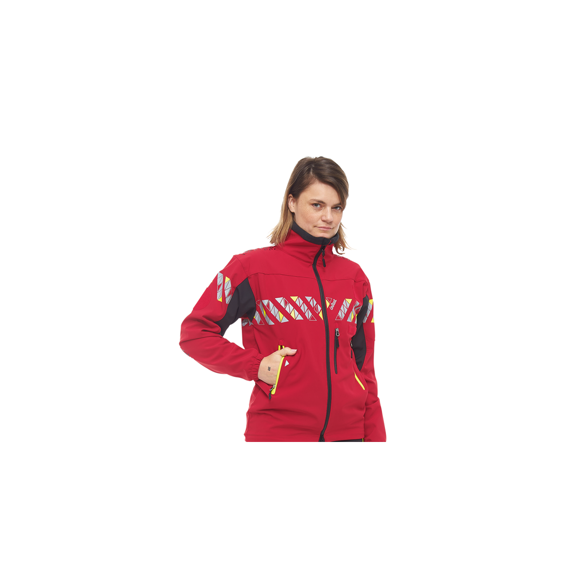 VESTE SOFTSHELL ARK COURANT ROUGE