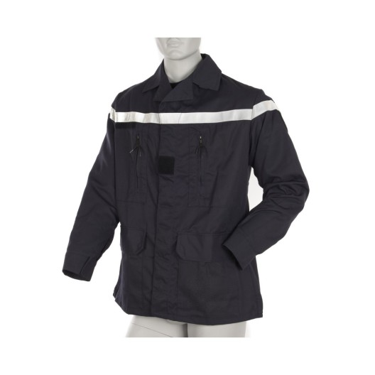 VESTE SP F1 ARAMIDE VISCOSE MARINE AVEC BANDE RETRO MARINE