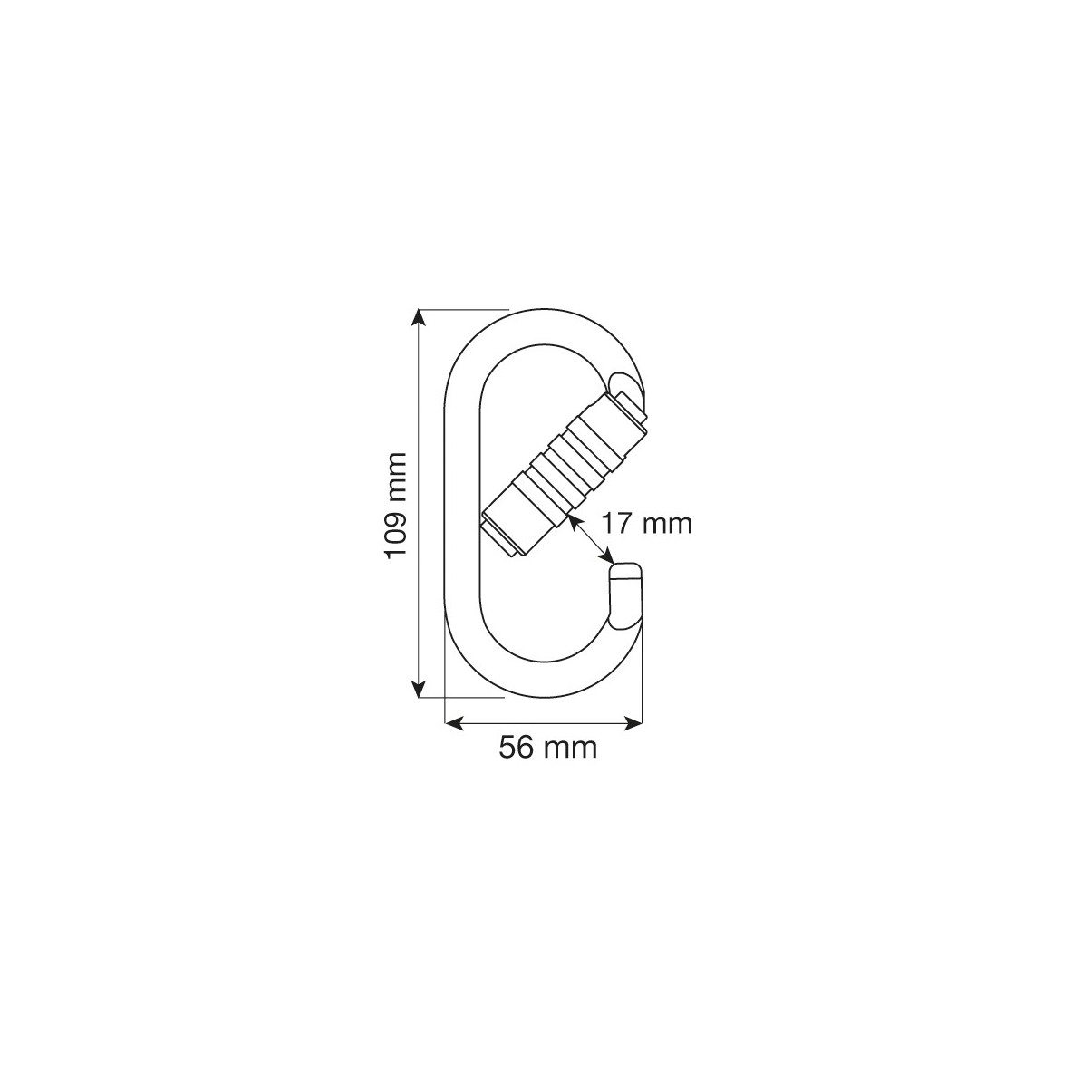 MOUSQUETON CAMP OVAL PRO 3 LOCK