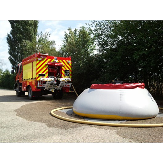 RESERVOIR SOUPLE OUVERT PVC 5000 LITRES AVEC RACCORD SYM65