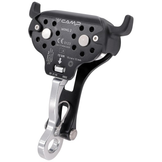 POULIE DOUBLE EN LIGNE WING 2 POUR TYROLIENNES