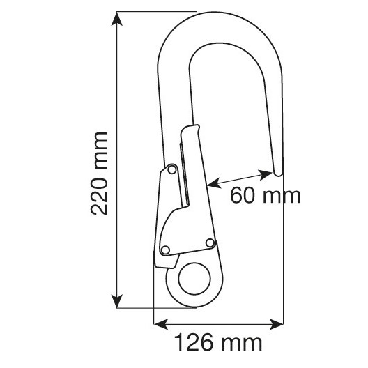 CONNECTEUR MGO ALUMINIUM HOOK 60/110