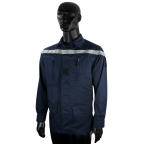 VESTE SP F1 ARAMIDE VISCOSE MARINE AVEC BANDE RETRO MARINE