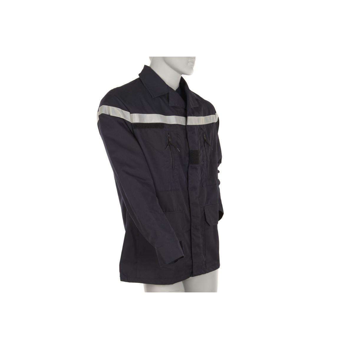 VESTE SP F1 ARAMIDE VISCOSE MARINE AVEC BANDE RETRO MARINE