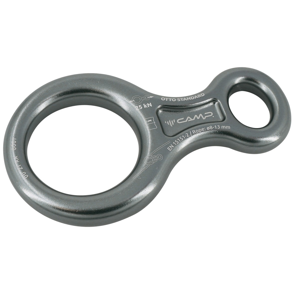 DESCENDEUR EN HUIT CLASSIQUE GRIS 25KN