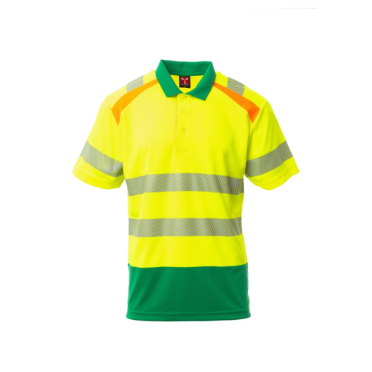 POLO HAUTE VISIBILITE A MANCHES COURTES LANE