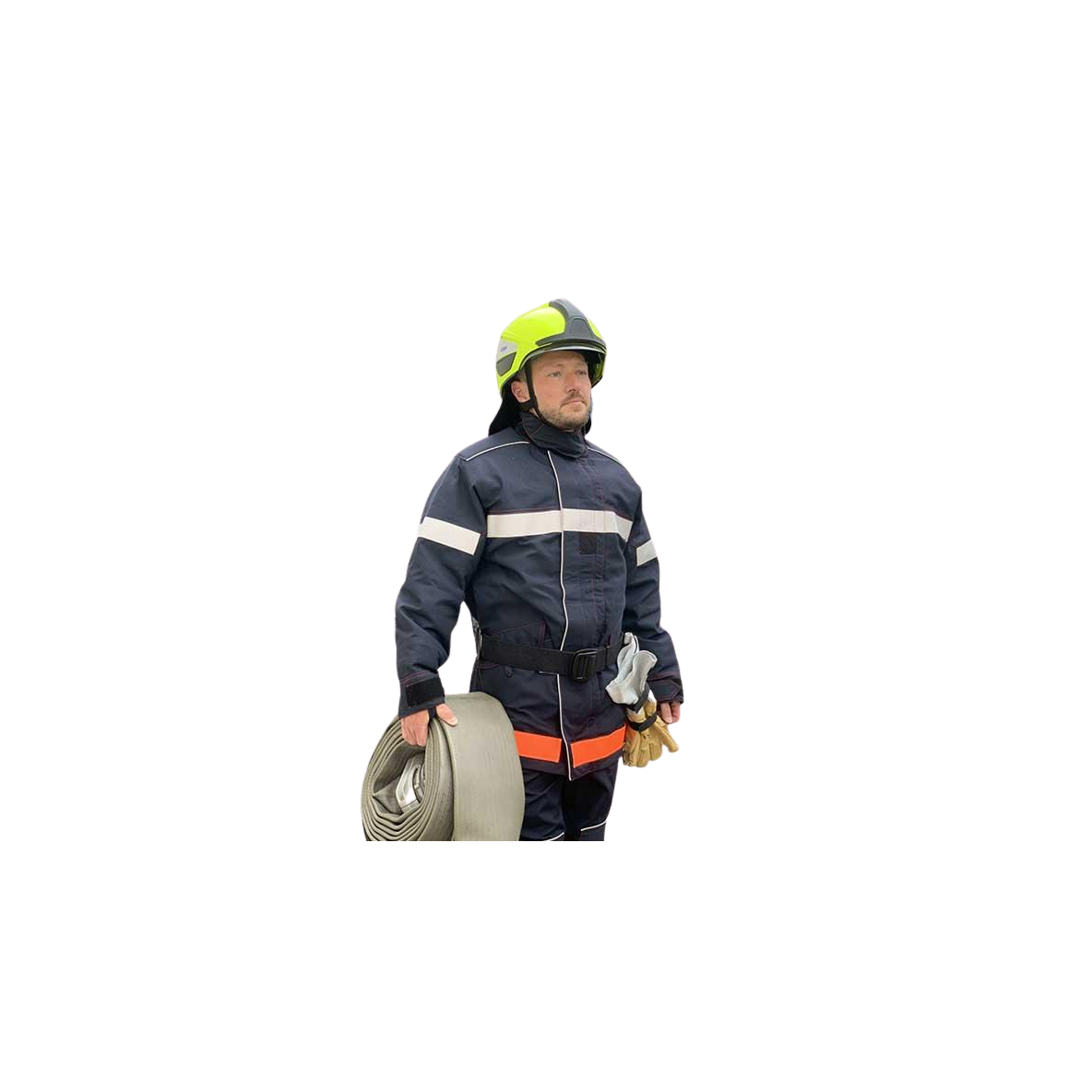 VESTE D'INTERVENTION GAMMA BLEUE BANDE GRISE ET ORANGE