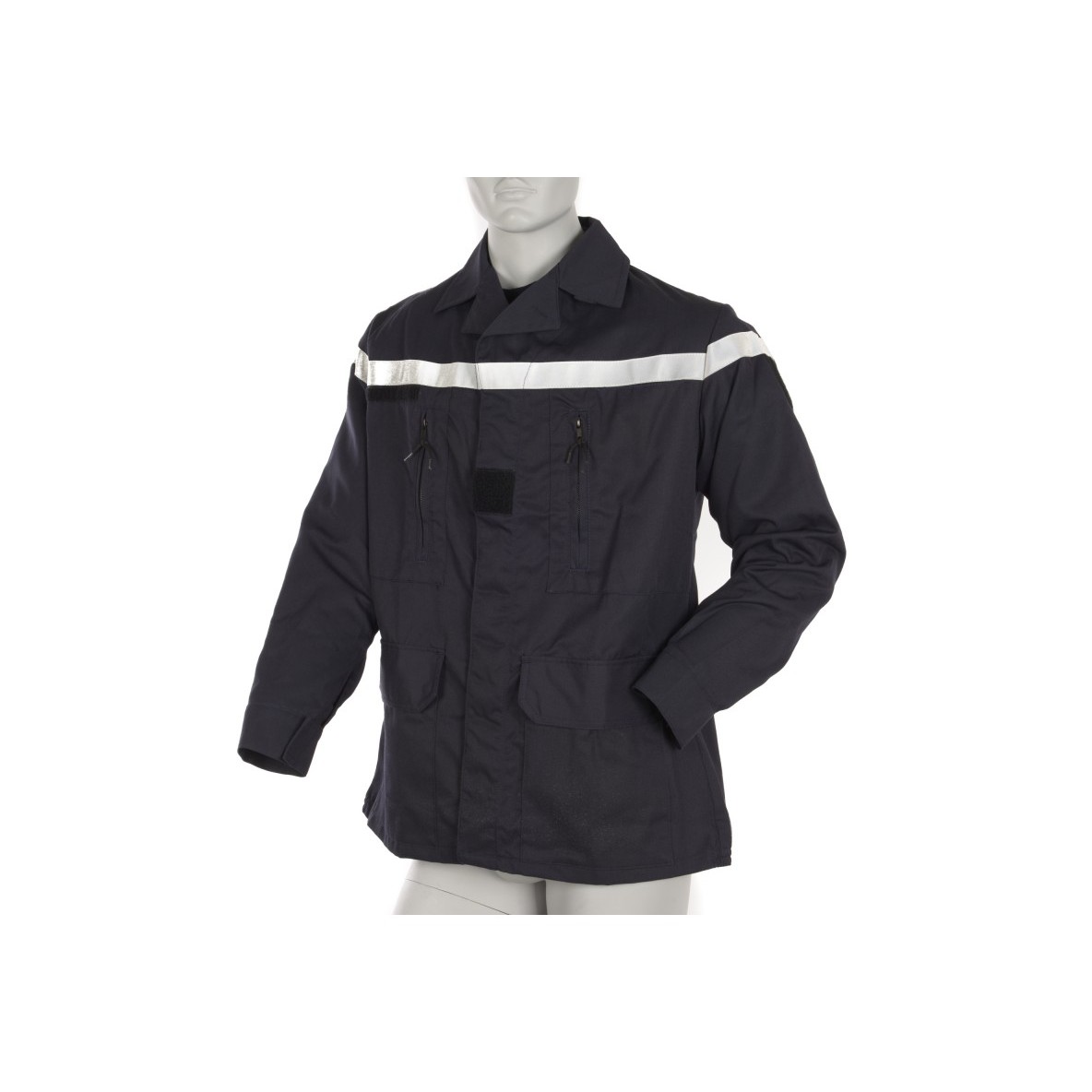 VESTE SP F1 ARAMIDE VISCOSE MARINE AVEC BANDE RETRO MARINE