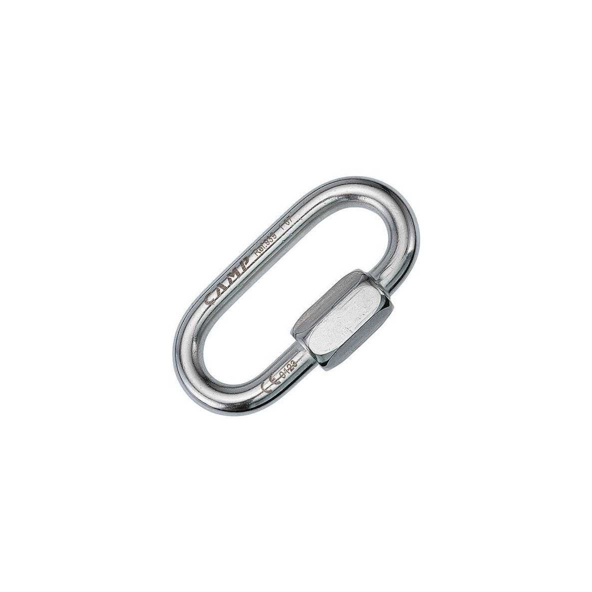 MAILLON RAPIDE OVALE ACIER INOX 8 MM A VIS