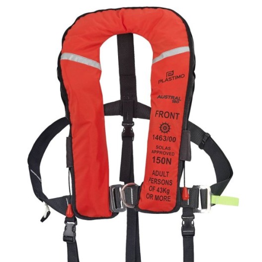 GILET DE SAUVETAGE GONFLABLE 180 N SOLAS