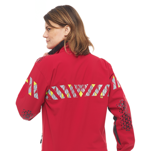 VESTE SOFTSHELL ARK COURANT ROUGE