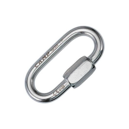 MAILLON RAPIDE OVALE ACIER INOX 8 MM A VIS