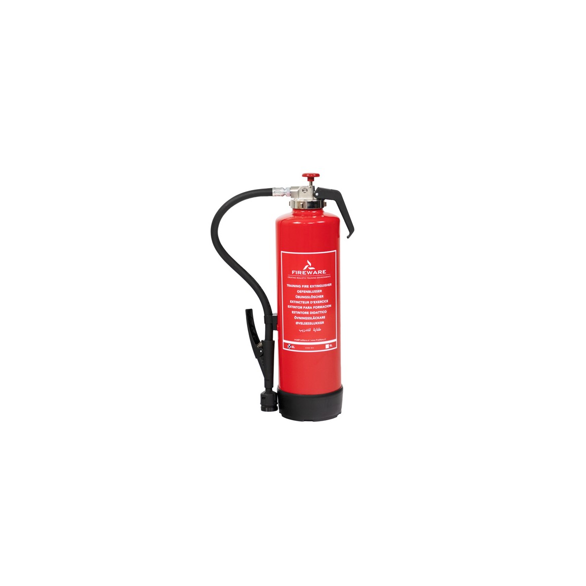 EXTINCTEUR DE FORMATION APOLLO AVEC BOUTON 6 L PRESSION AUXILIAIRE