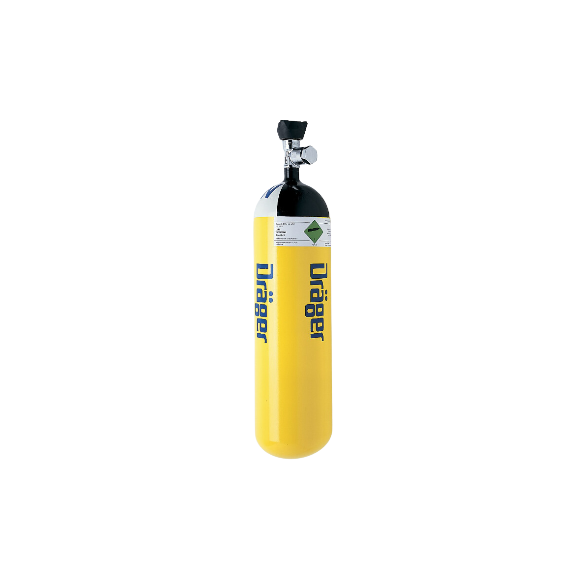 BOUTEILLE AIR 6 L. ACIER ALLEGE 300 BARS DIN AC LIVREE VIDE