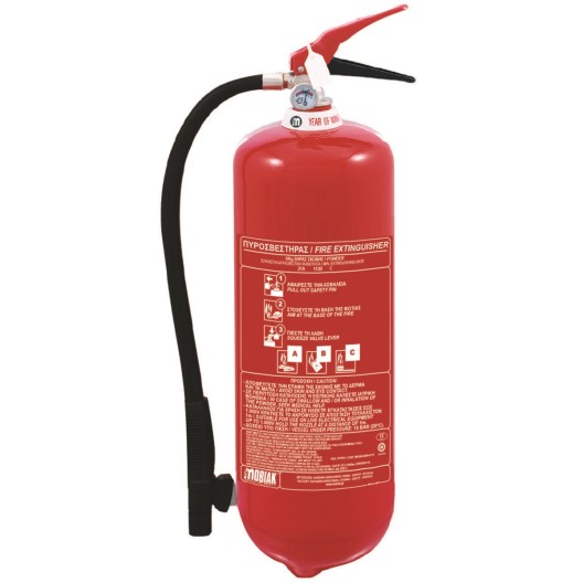 EXTINCTEUR POUDRE ABC 9 KG PRESSION PERMANENTE 43A 233BC CE NF EN3-7