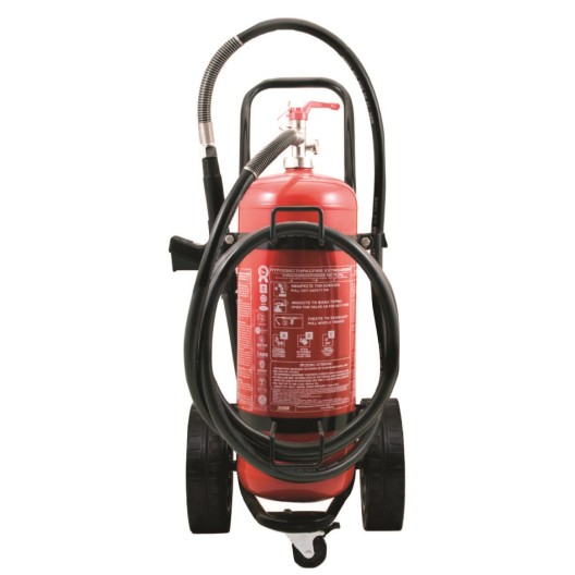 EXTINCTEUR MOBILE A POUDRE ABC 50 KG 40% NF / CE / EN PRESSION PERMANENTE