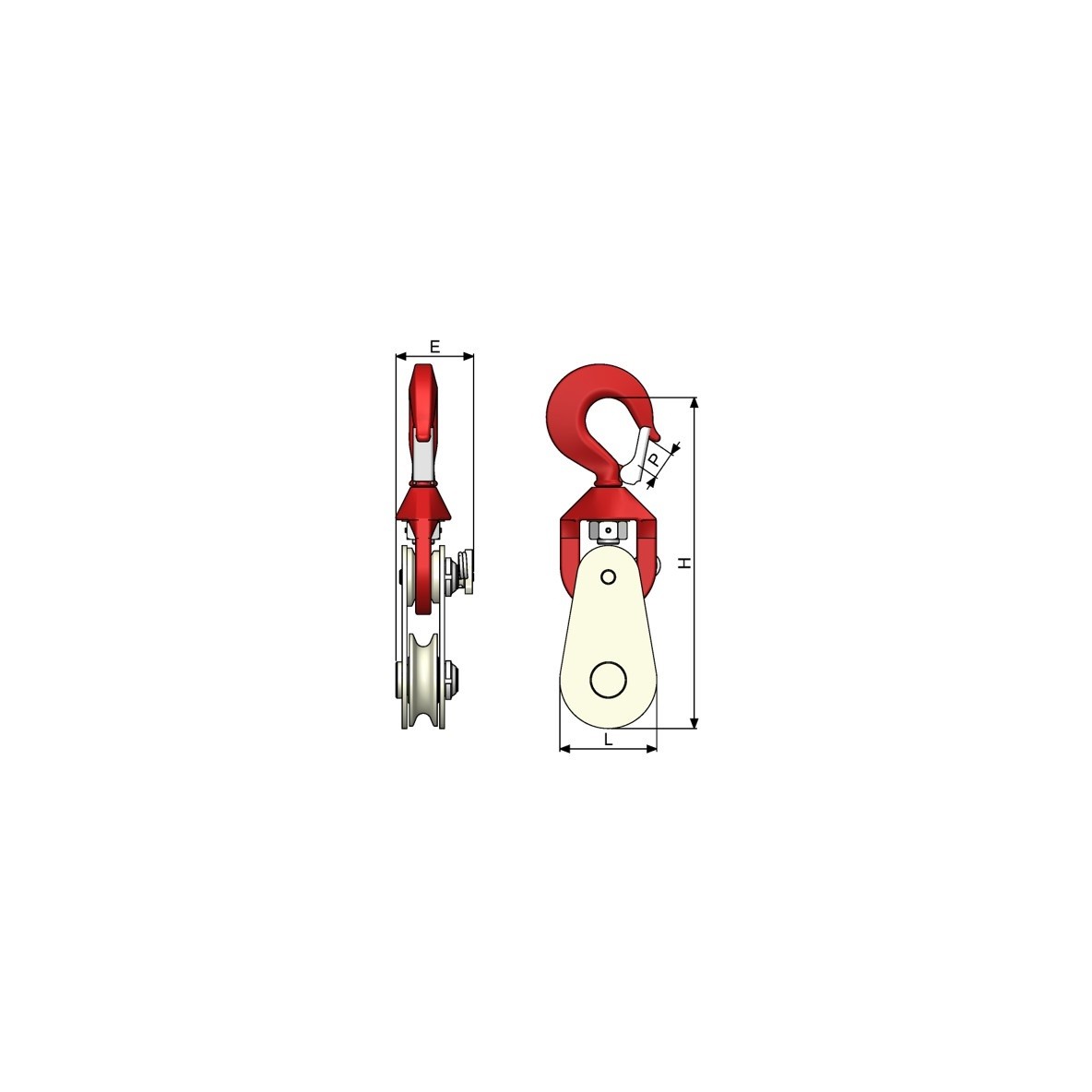 POULIE A CABLE DE TRACTION