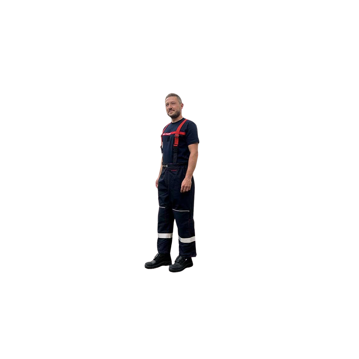 SURPANTALON D'INTERVENTION GAMMA NIV2 BLEU BANDES GRISES