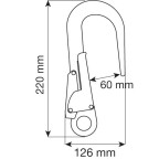 CONNECTEUR MGO ALUMINIUM HOOK 60/110