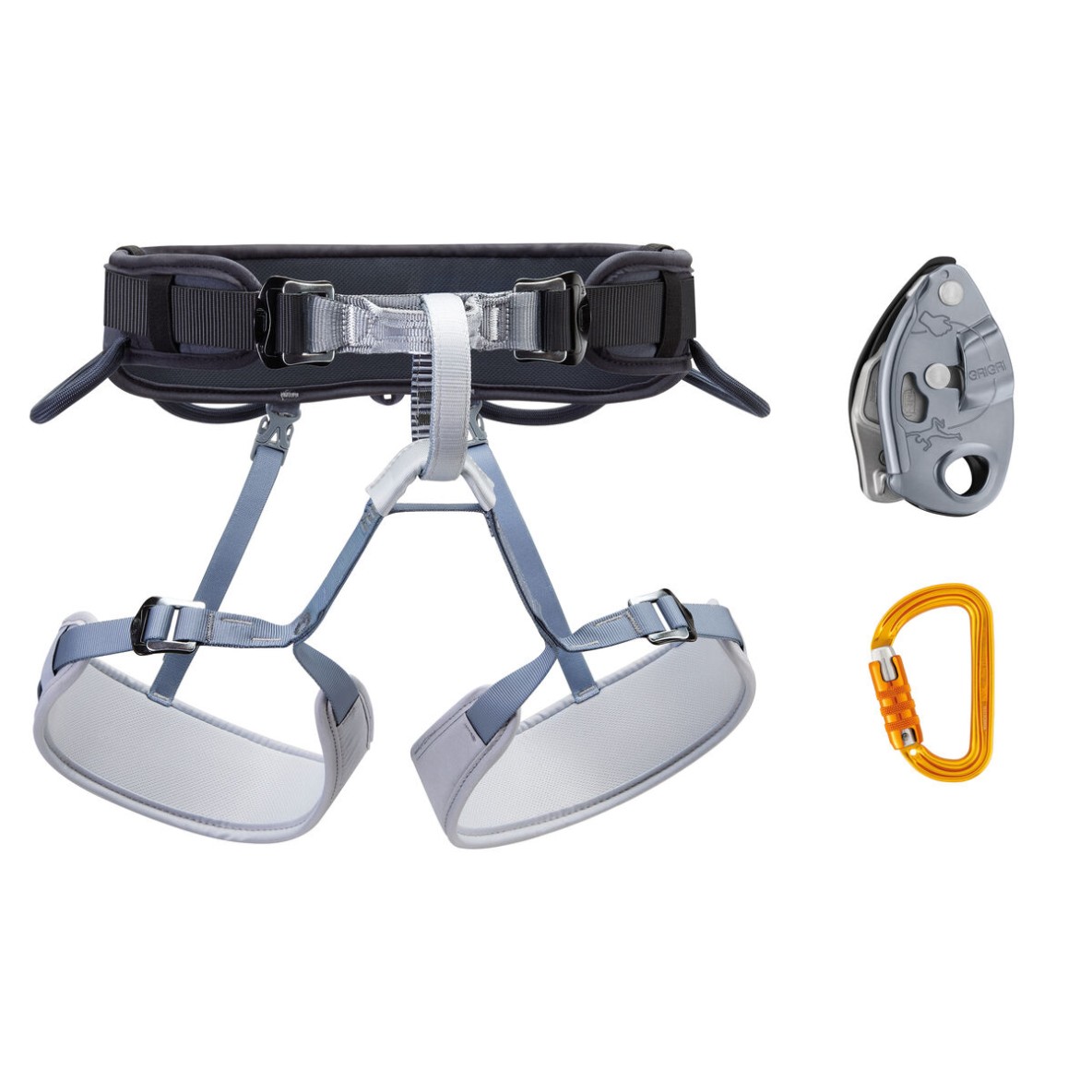 KIT PETZL CORAX SM'D TL GRIGRI GRIS