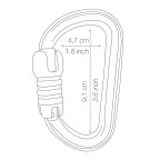 MOUSQUETON PETZL BM'D TRIACT-LOCK U