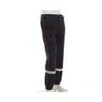 PANTALON SPF1 ARAMIDE/VISCOSE MARINE AVEC PASSEPOIL ROUGE