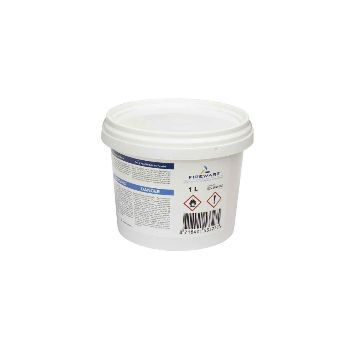 GEL INFLAMMABLE EMISSION FUMEE REDUITE / 4 X 1 L