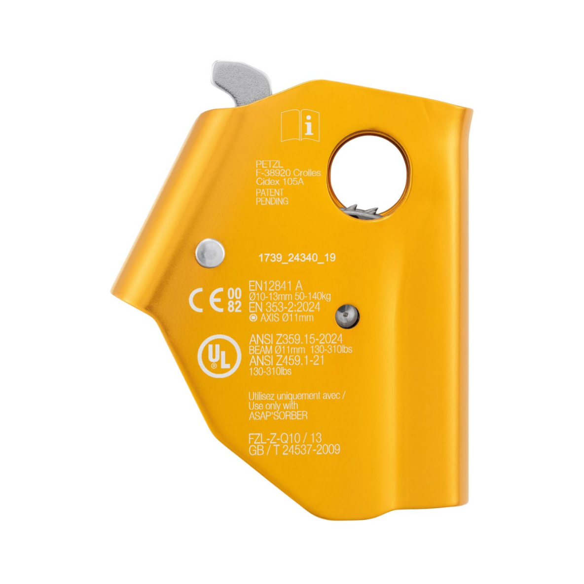 ANTICHUTE MOBILE SUR CORDE PETZL ASAP