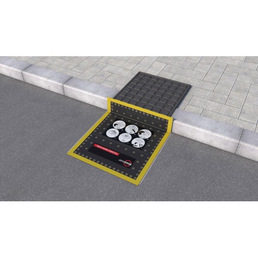 PLAQUE D'OBTURATION MAGNETIQUE PLIABLE 750 X 630 MM